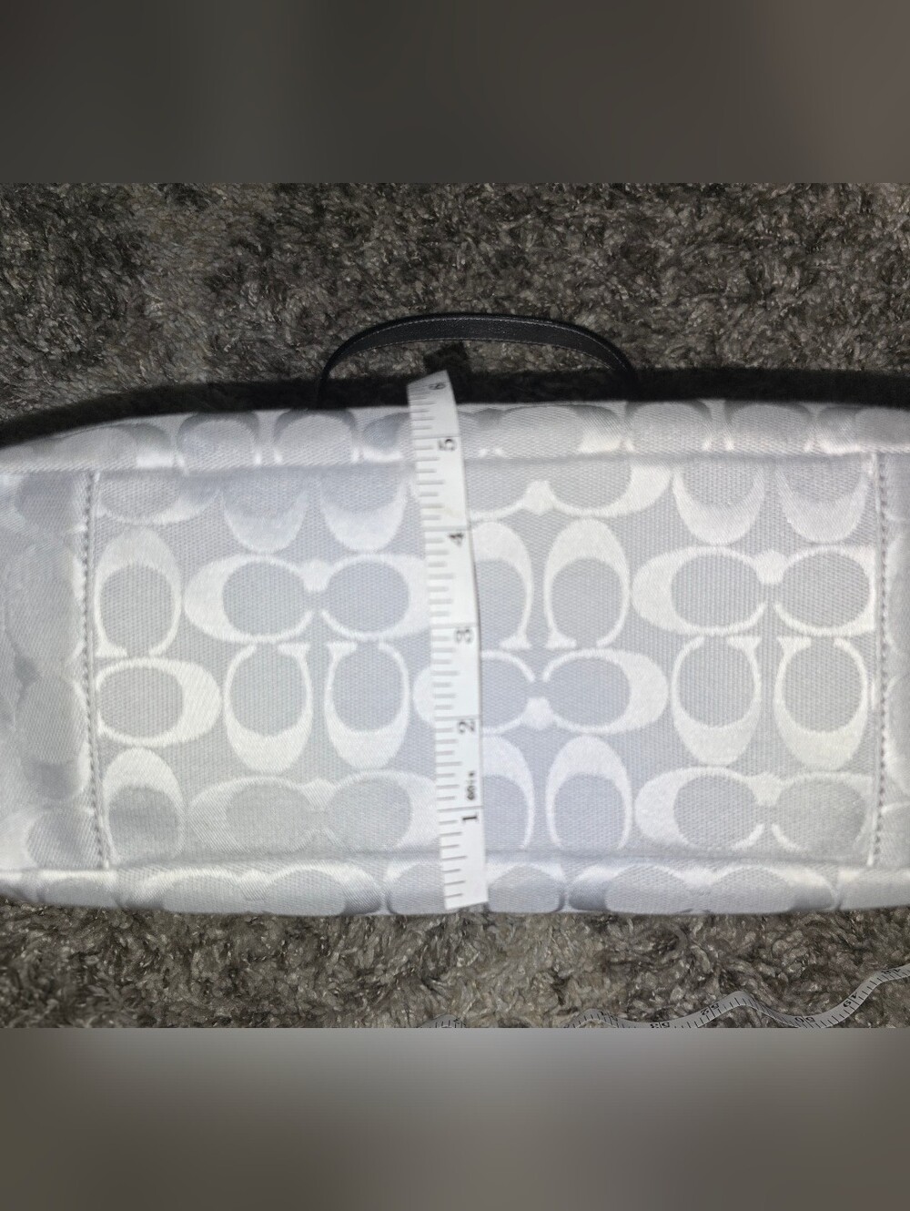 Coach Silver Signature Tote Bag - Picture 7 of 11